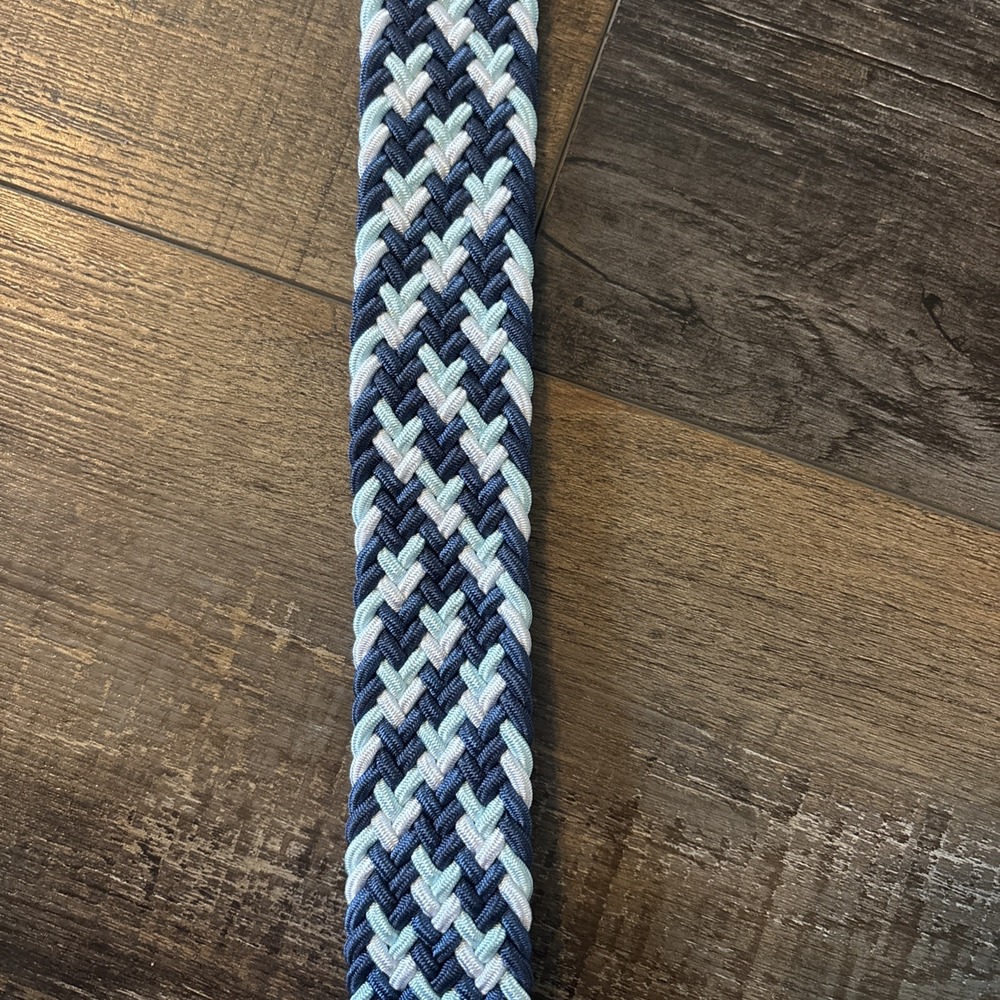 Original Penguin Braided Stretch Belt BLU NWT Men's Small 30-32 - Picture 5 of 5